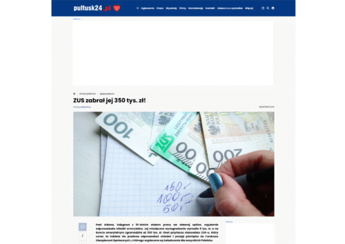 ZUS zabrał jej 350 tys. zł!