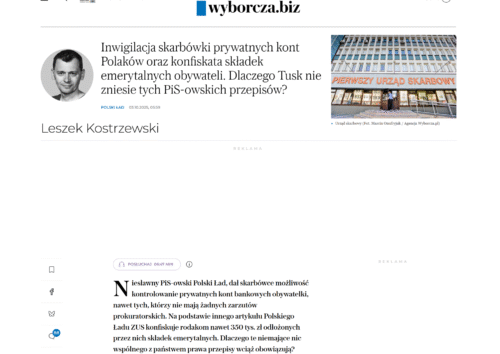 Inwigilacja skarbówki prywatnych kont Polaków oraz konfiskata składek emerytalnych obywateli. Dlaczego Tusk nie zniesie tych PiS-owskich przepisów?